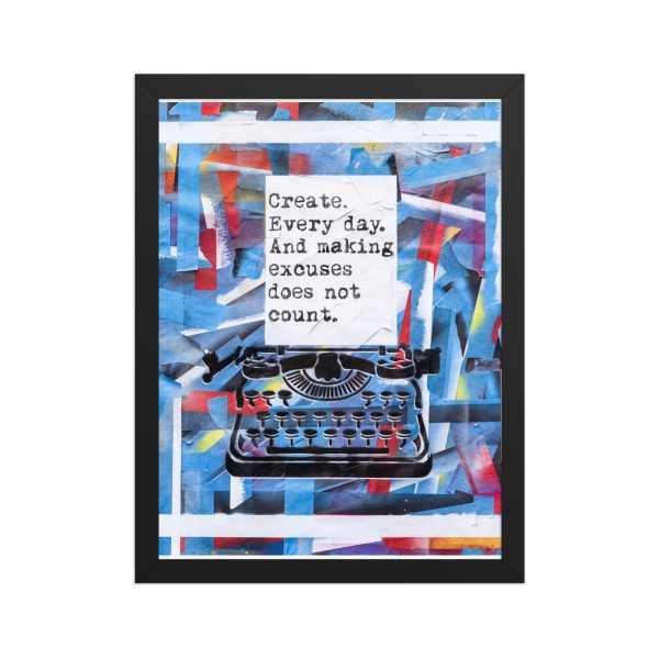 Framed matte paper poster: Create
