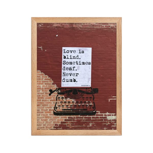 Framed matte paper poster: blind·deaf·undumb - Image 2