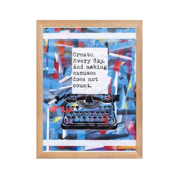 Framed matte paper poster: Create - Image 2