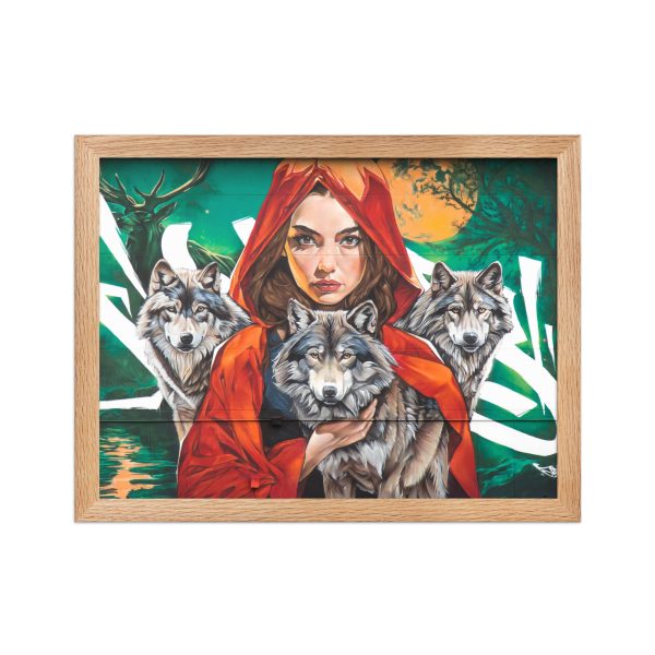 Framed matte paper poster: Wolves Family - Image 2