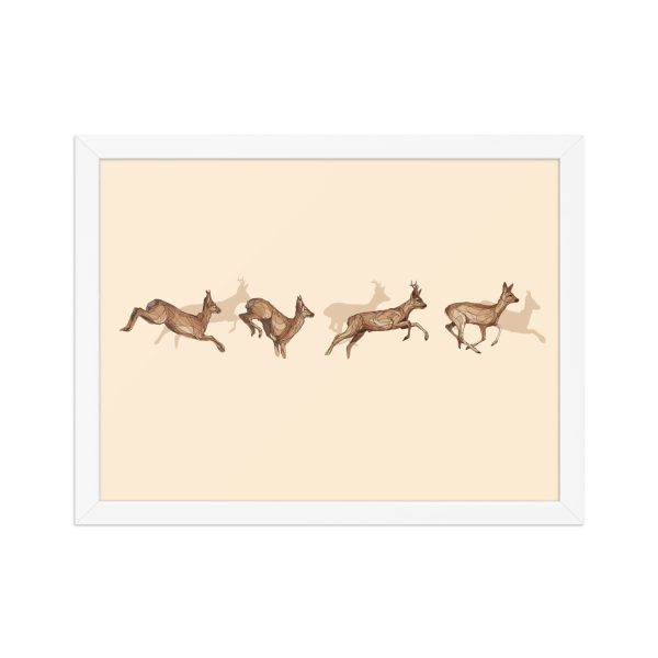 Framed matte paper poster: Corzos de la Dehesa - Image 3