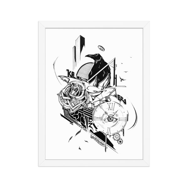 Framed matte paper poster: Time is money - Image 2