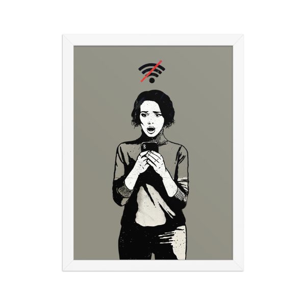 Framed matte paper poster: Lost connection - Image 2