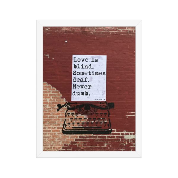 Framed matte paper poster: blind·deaf·undumb - Image 3