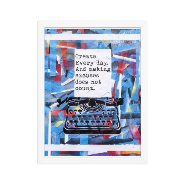 Framed matte paper poster: Create - Image 3