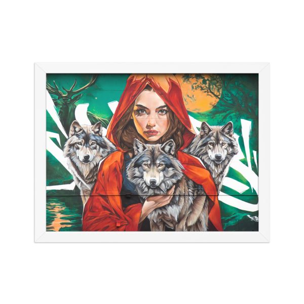 Framed matte paper poster: Wolves Family - Image 3