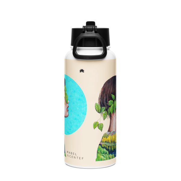 Stainless steel water bottle with a straw lid: Coihue - Image 4