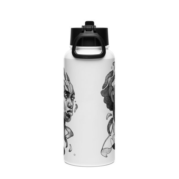 Stainless steel water bottle with a straw lid: Fragmentos - Image 4