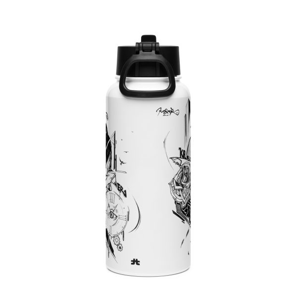 Stainless steel water bottle with a straw lid: Time is money - Image 4
