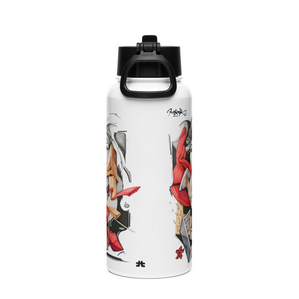 Stainless steel water bottle with a straw lid: Resilience - Image 4