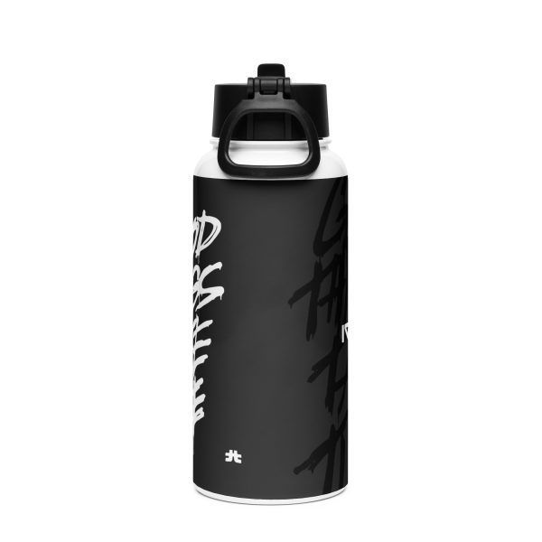 Stainless steel water bottle with a straw lid: Good Things Take Time - Image 4