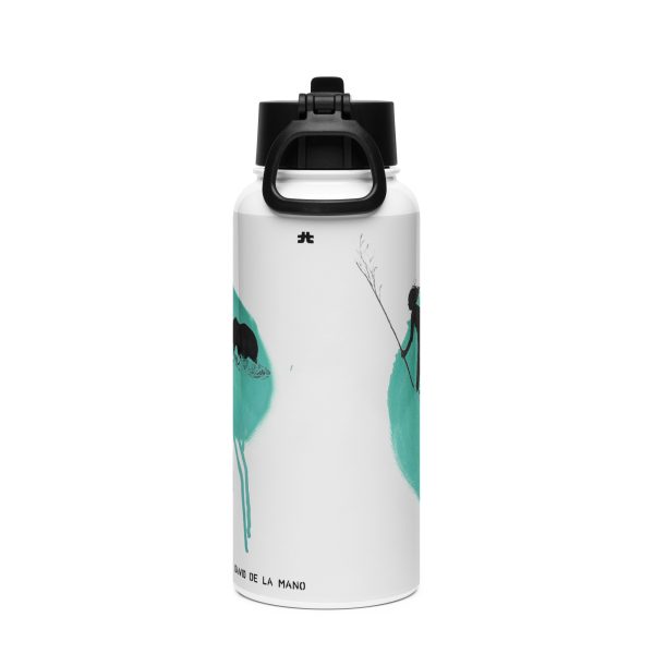 Stainless steel water bottle with a straw lid: Survival - Image 4