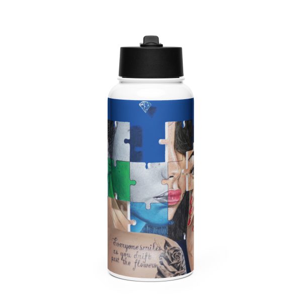 Stainless steel water bottle with a straw lid: Lucy - Image 3
