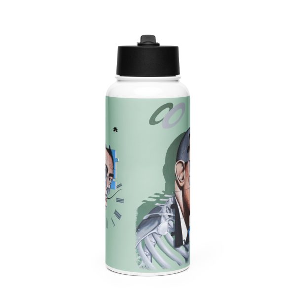Stainless steel water bottle with a straw lid: Dalí - Image 3