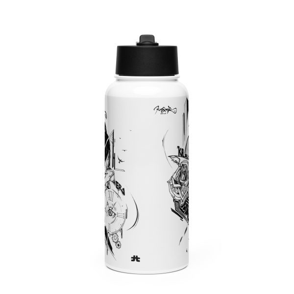 Stainless steel water bottle with a straw lid: Time is money - Image 3