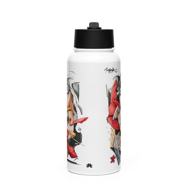 Stainless steel water bottle with a straw lid: Resilience - Image 3