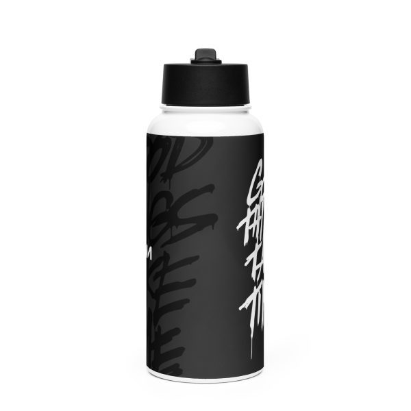 Stainless steel water bottle with a straw lid: Good Things Take Time - Image 3