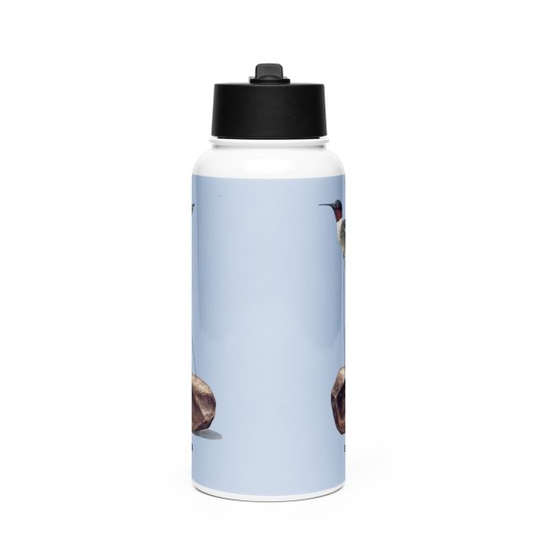 Stainless steel water bottle with a straw lid: Fides - Image 3