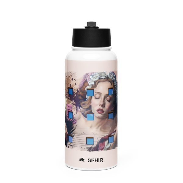 Stainless steel water bottle with a straw lid: Moratalaz - Image 3