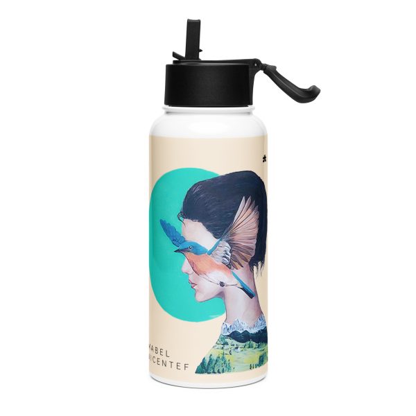 Stainless steel water bottle with a straw lid: Patagonia