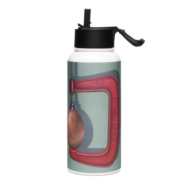 Stainless steel water bottle with a straw lid: Giro di vite