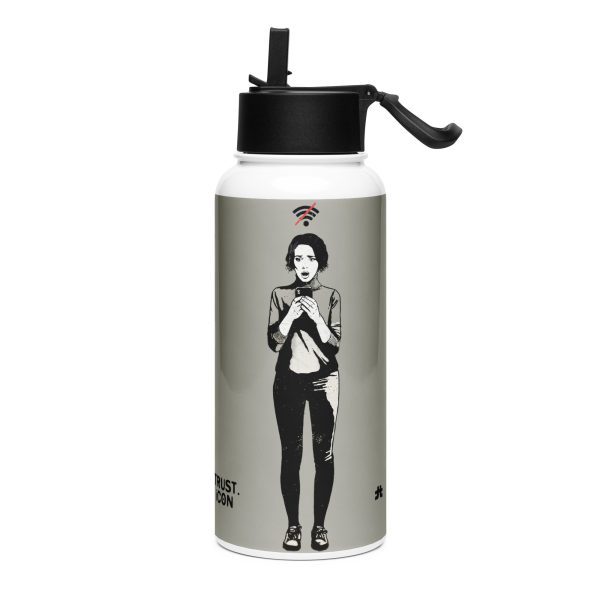 Stainless steel water bottle with a straw lid: Lost connection