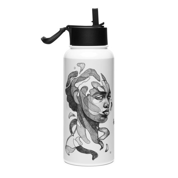 Stainless steel water bottle with a straw lid: Fragmentos - Image 2
