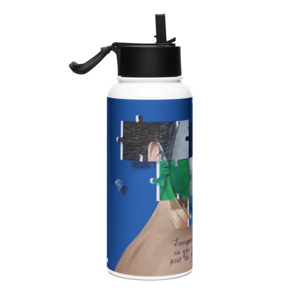 Stainless steel water bottle with a straw lid: Lucy - Image 2