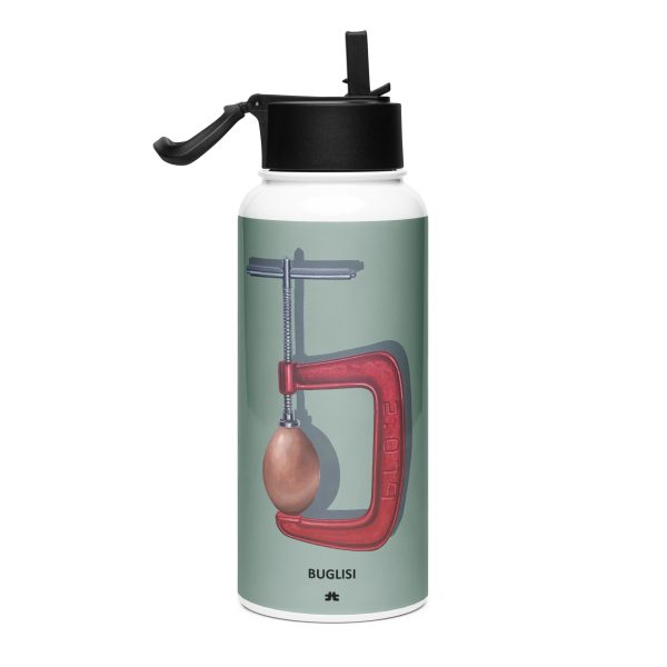 Stainless steel water bottle with a straw lid: Giro di vite - Image 2