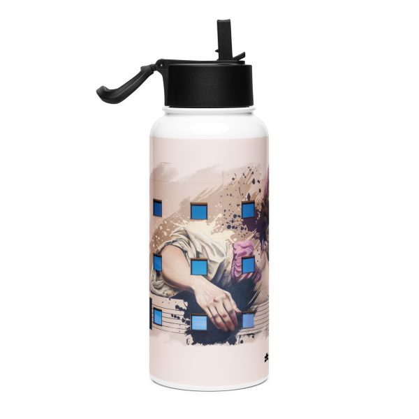 Stainless steel water bottle with a straw lid: Moratalaz - Image 2