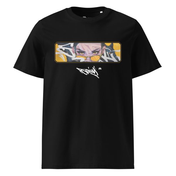 Unisex organic cotton t-shirt: Wolves at home