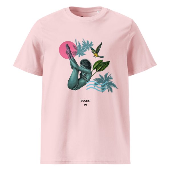 Unisex organic cotton t-shirt: Pink like the sun - Image 7