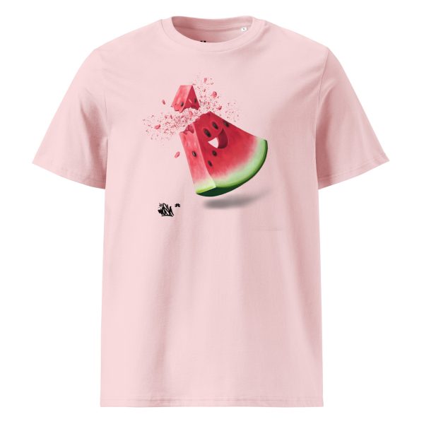 Unisex organic cotton t-shirt: Watermelon - Image 4