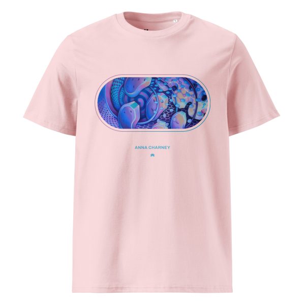 Unisex organic cotton t-shirt: Micro Center Mural - Image 6