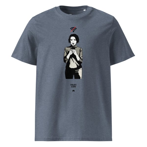 Unisex organic cotton t-shirt: Lost connection - Image 3