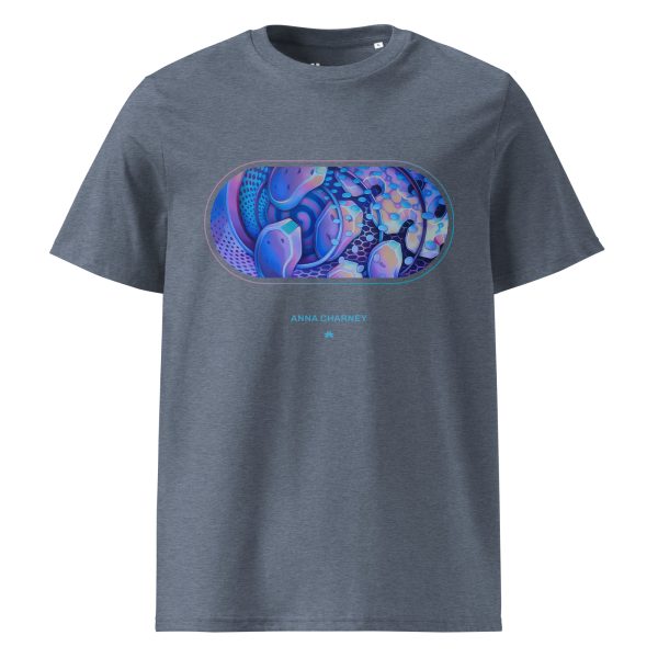Unisex organic cotton t-shirt: Micro Center Mural - Image 4