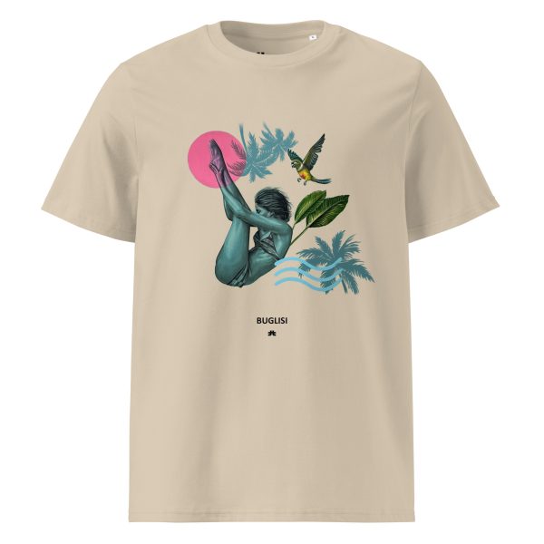 Unisex organic cotton t-shirt: Pink like the sun - Image 5