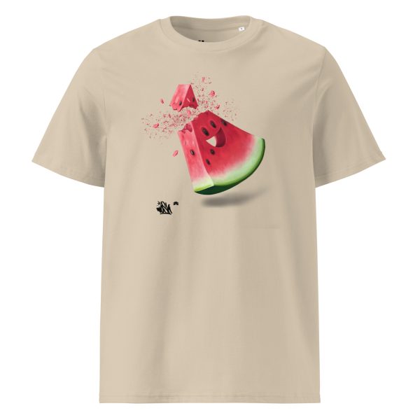 Unisex organic cotton t-shirt: Watermelon - Image 3