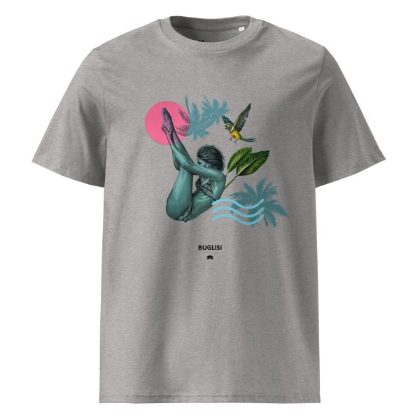 Unisex organic cotton t-shirt: Pink like the sun - Image 4