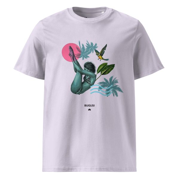 Unisex organic cotton t-shirt: Pink like the sun