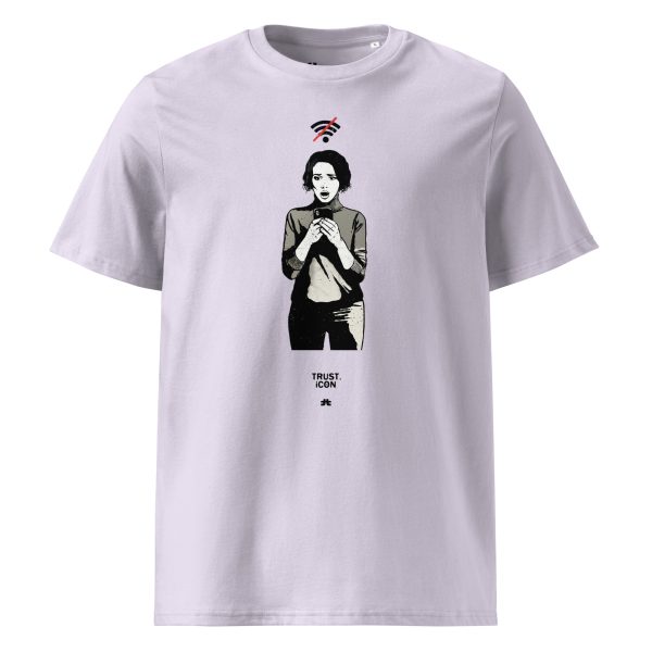 Unisex organic cotton t-shirt: Lost connection - Image 8