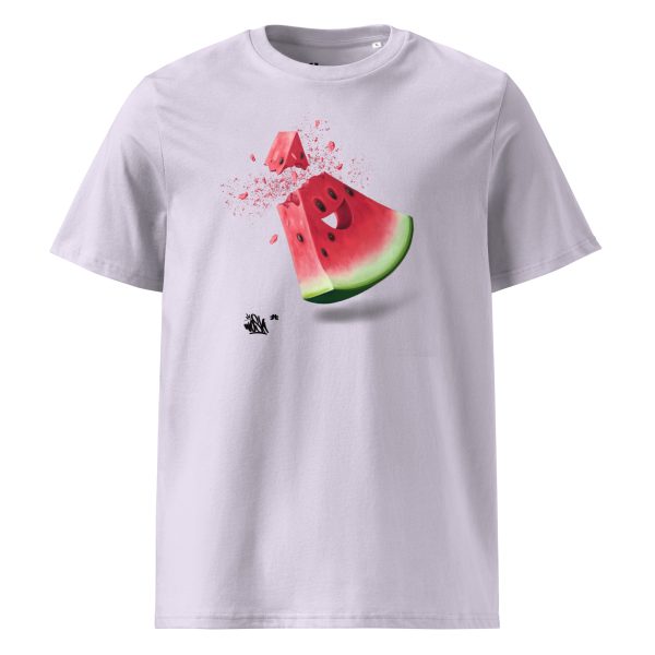 Unisex organic cotton t-shirt: Watermelon - Image 5