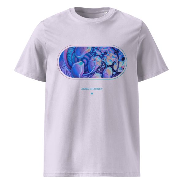 Unisex organic cotton t-shirt: Micro Center Mural - Image 7