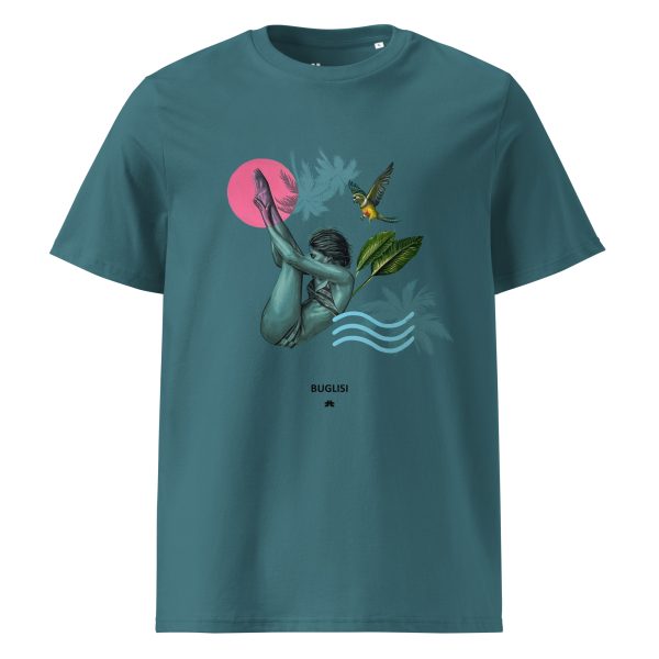 Unisex organic cotton t-shirt: Pink like the sun - Image 2