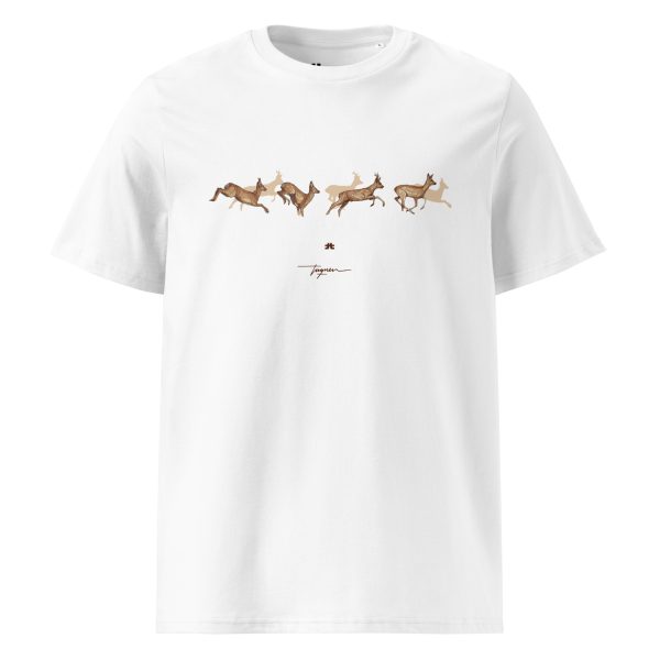 Unisex organic cotton t-shirt: Corzos de la Dehesa - Image 4