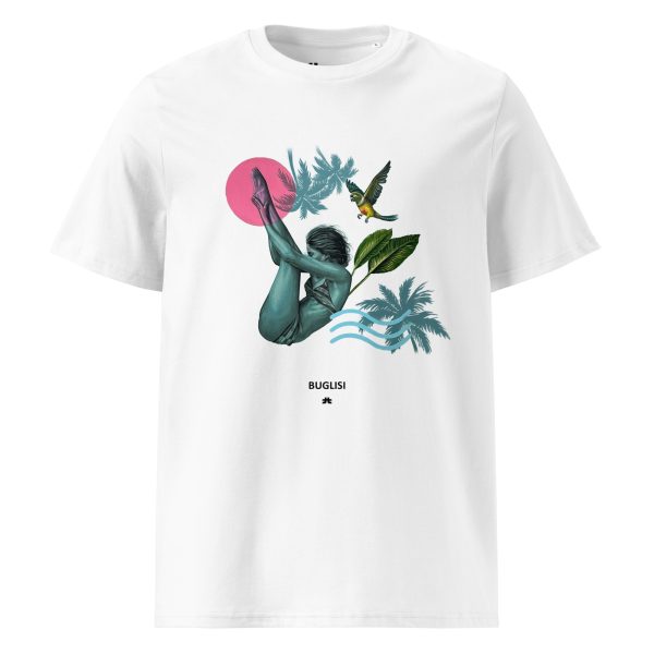 Unisex organic cotton t-shirt: Pink like the sun - Image 8