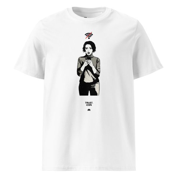 Unisex organic cotton t-shirt: Lost connection - Image 9