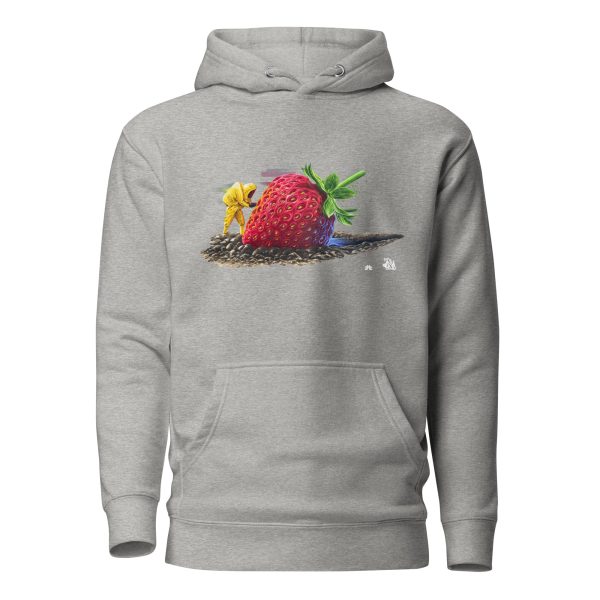 Unisex Hoodie: Strawberry crash landing - Image 3