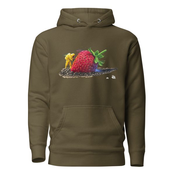 Unisex Hoodie: Strawberry crash landing - Image 2