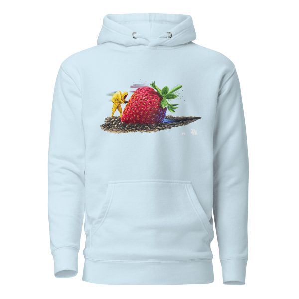 Unisex Hoodie: Strawberry crash landing - Image 4